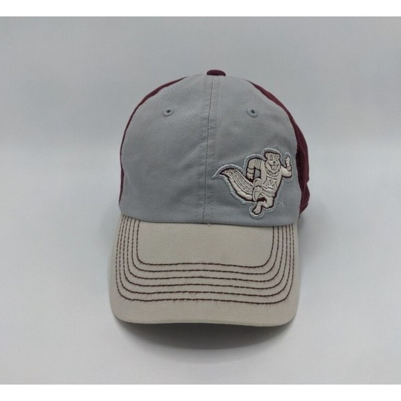 MN Gophers Hat NCAA Adjustable buckle Gray Red Mascot Goldy Embroidered Logo - Picture 2 of 12
